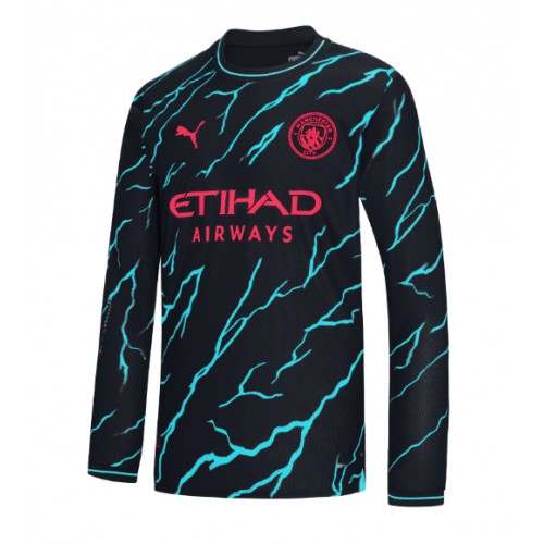 Maillot de foot Manchester City Phil Foden #47 Extérieur 2023-24 Manche Longue